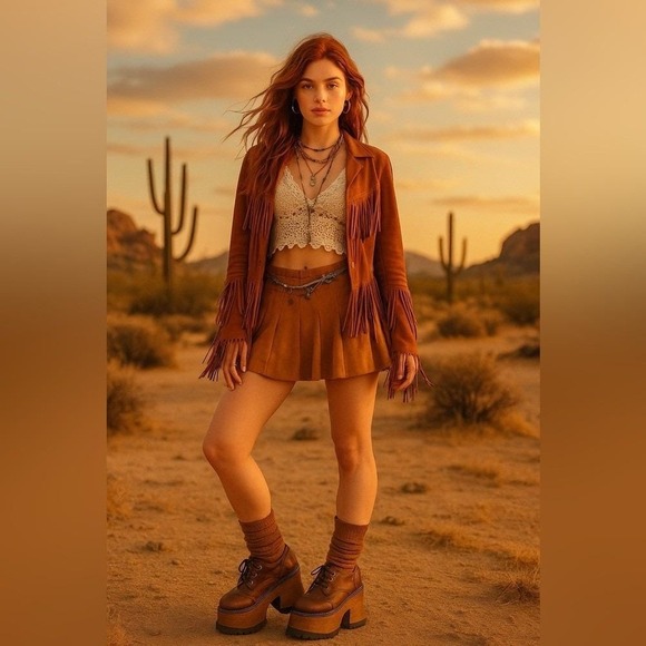 London Underground 90s Platform Shoes Vintage Brown Leather Grunge Y2K Sz 6-6.5 - Picture 2 of 14